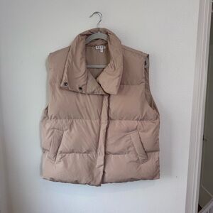 TCEC Beige Quilted Puffer Vest